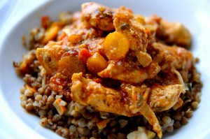 kasza gryczana i mięso